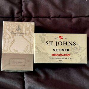 Carthusia Profumi di Capri & St. Johns Vetiver Soaps, New in Box